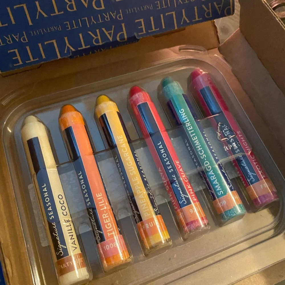 PartyLite Signature Everyday Blending Crayons Scent Sticks Set of 6 NIB